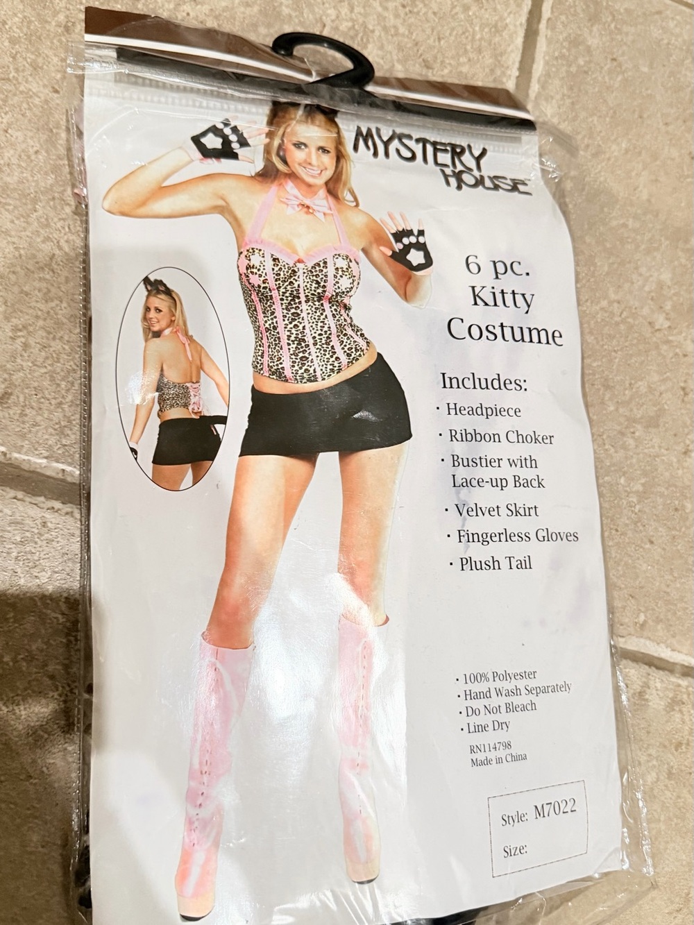New Women's Pink Kitty Costume - 6 Pc